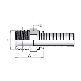 Штуцер AGR-K 3/4" dn 16