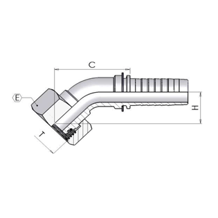 Ніпель DKOL M12x1.5 45 dn 5