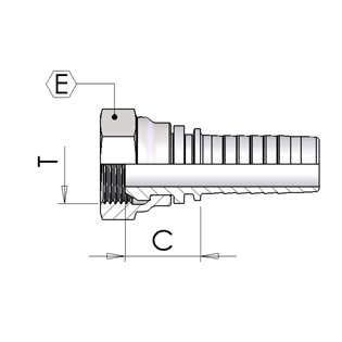Ніпель DKR 3/4" dn 16