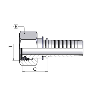 Ніпель DKOS M42x2 dn 25