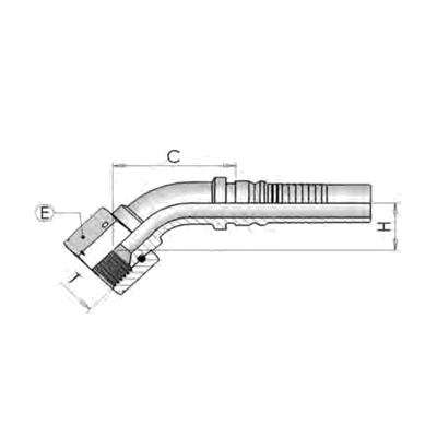 Ніпель DKJ I-LOCK 45* 1.5/16 dn 25