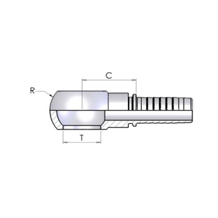 Ніпель RGN Banjo D=14 dn 10