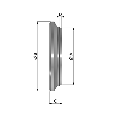 Кришка задня д.60х10 внутрішній 50мм - Зображення 2