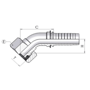 Ніпель DKOS 45* M16x1.5 dn 6