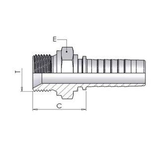 Штуцер AGR 3/4" dn 16